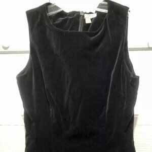 Eva Mendes Ladies Sleeveless Velvet Black Dress Size 0
